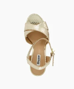 Best Sale Jealous - Gold Block Heeled Sandals