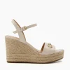 Hot Kai - Ecru Wedge Sandals
