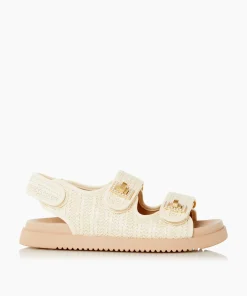 Flash Sale Lockstockk - Natural Flat Sandals