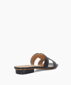 Sale Loupe - Black Flat Sandals