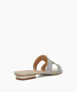 Cheap Loupe - Silver Flat Sandals