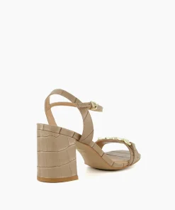 Shop Manual - Taupe Block Heeled Sandals