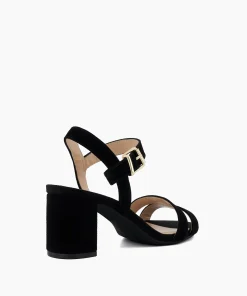 Flash Sale Merisa - Black Block Heeled Sandals